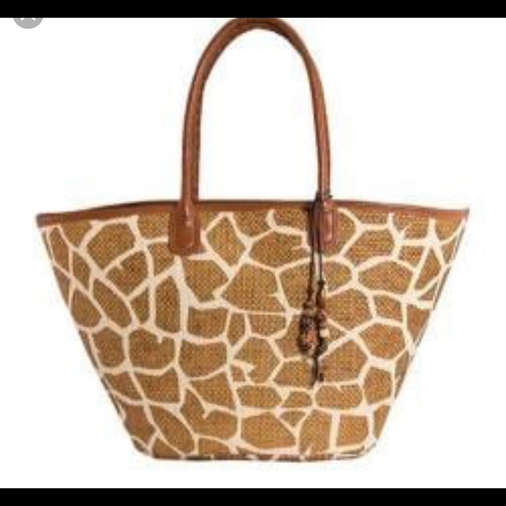 Women's Cappelli Straworld BAG480 Giraffe Print